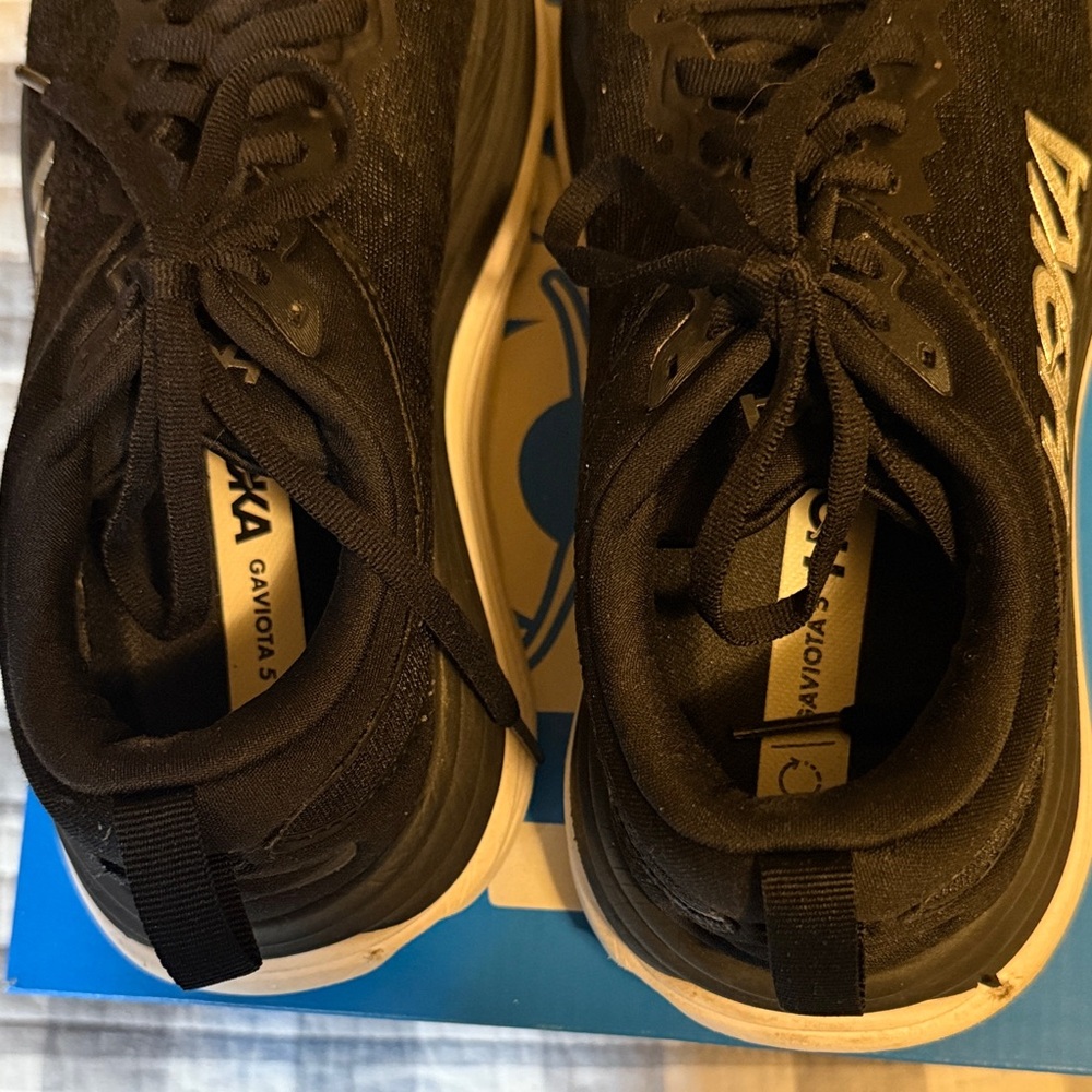 Hoka Black and White Women’s Running Shoes - Picture 7 of 7